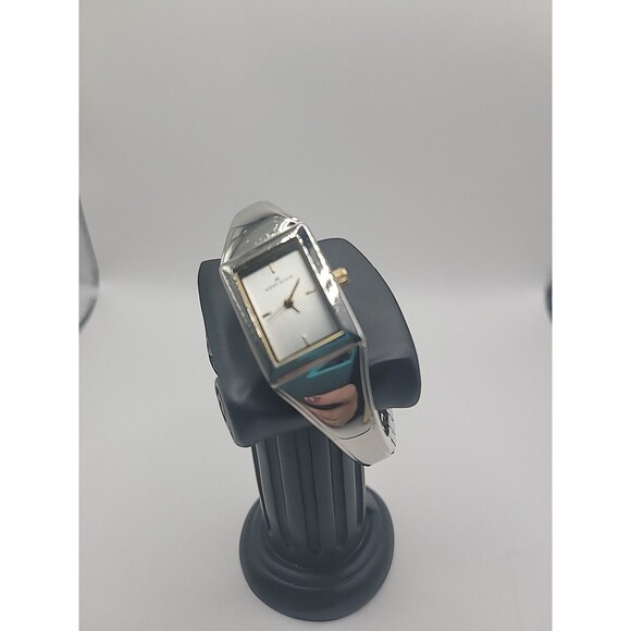 Vintage Anne Klein Silver Tone Rectangle Bracelet Watch Quartz main image 7